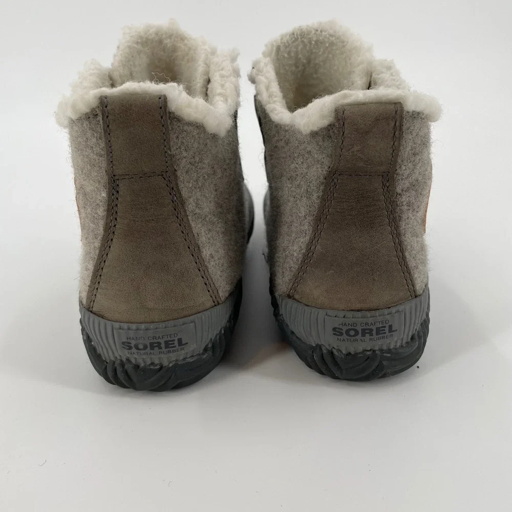 Sorel Out N About Plus Felt Waterproof Duck Boots Quarry Gray‎ Womens 7.5